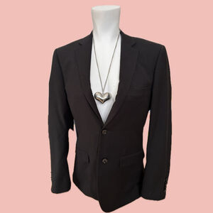 Soul of London Black Tailored Blazer Floral Lining – Size M